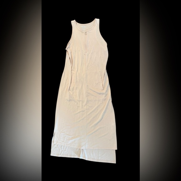 FLX  Midi Dress Urban Outdoor Size Small NWT Beige - Picture 2 of 9